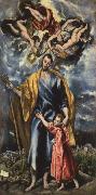 El Greco St Joseph and the Infant Christ oil painting artist